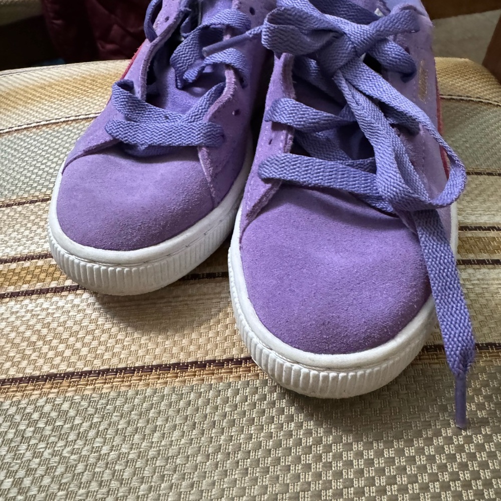 Puma Purple Suede Sneakers Low-Top Casual